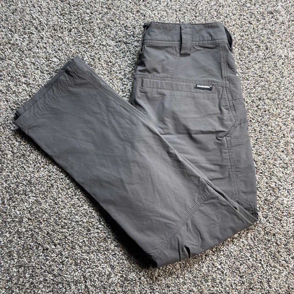 Truewerk T1 Werkpant Men's 30x30 Gray Technical Work Pants 4-Way Stretch Nylon